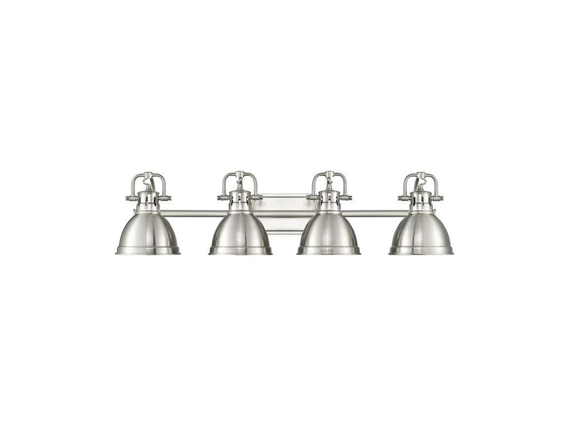 Golden 3602-BA4 PW-PW Four Light Vanity, Pewter