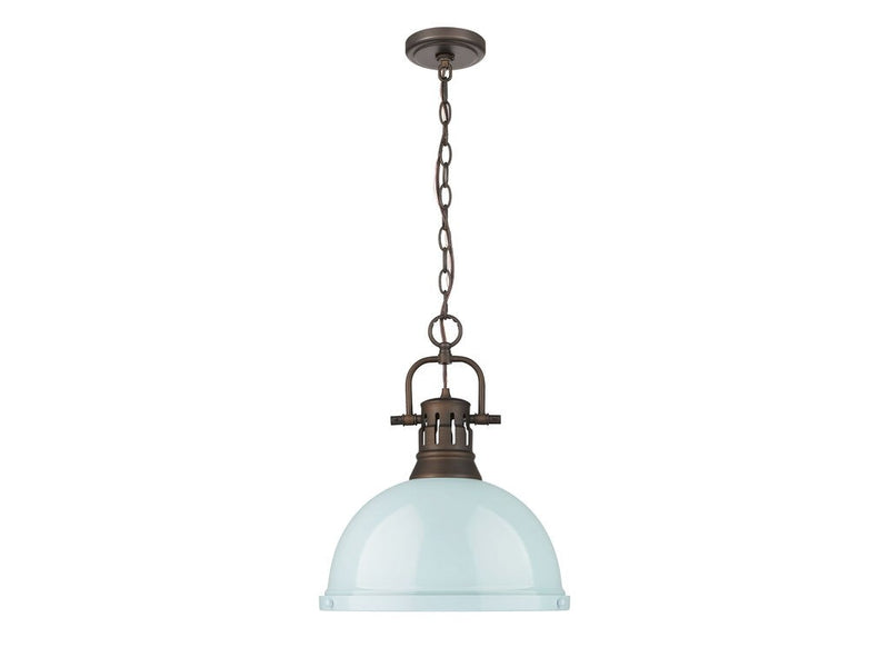 Golden 3602-L RBZ-SF One Light Pendant, Rubbed Bronze