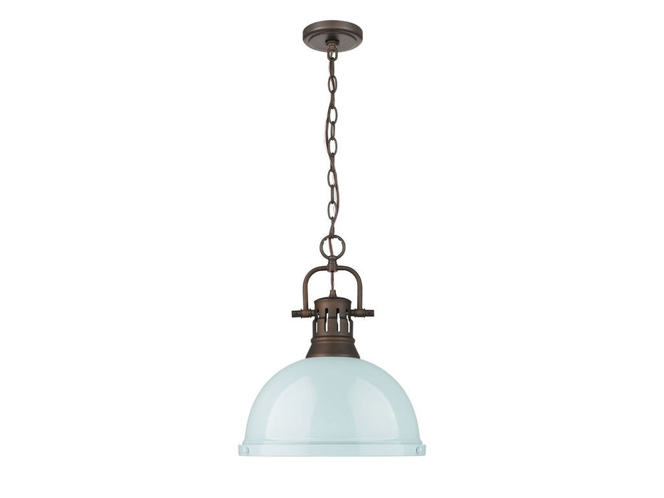 Golden 3602-L RBZ-SF One Light Pendant, Rubbed Bronze