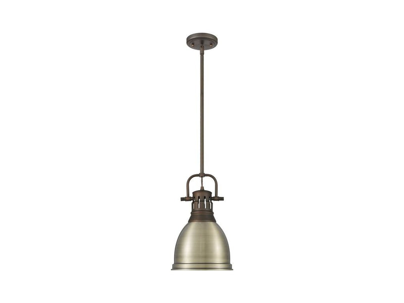 Golden 3604-S RBZ-AB One Light Pendant, Rubbed Bronze
