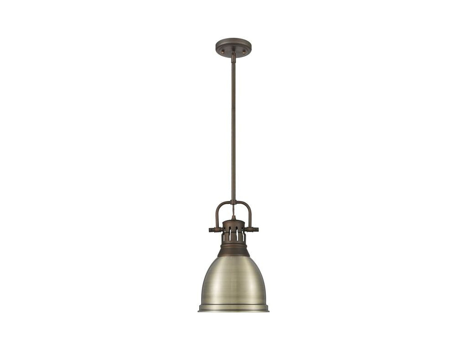 Golden 3604-S RBZ-AB One Light Pendant, Rubbed Bronze