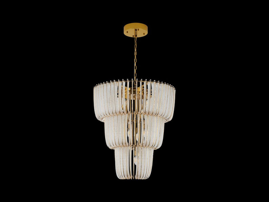 Golden 4285-17 TG 17 Light Chandelier, Titanium Gold
