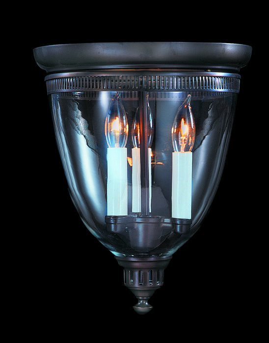 Framburg 6943 MB Three Light Flush / Semi-Flush Mount, Mahogany Bronze