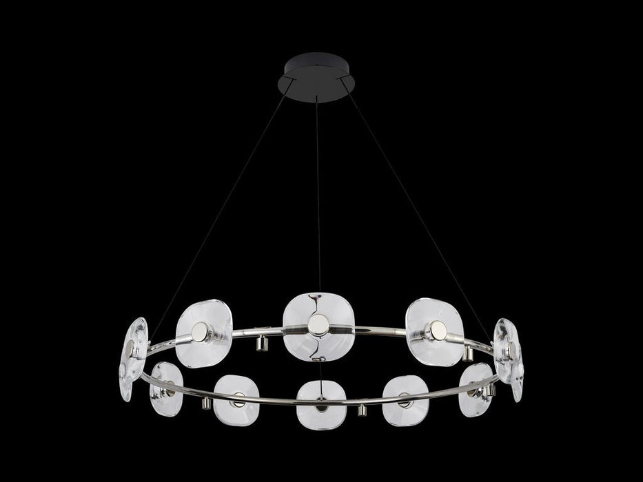 Golden 5028-12 CH LED Chandelier, Chrome