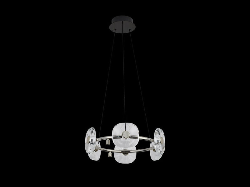 Golden 5028-6 CH LED Chandelier, Chrome