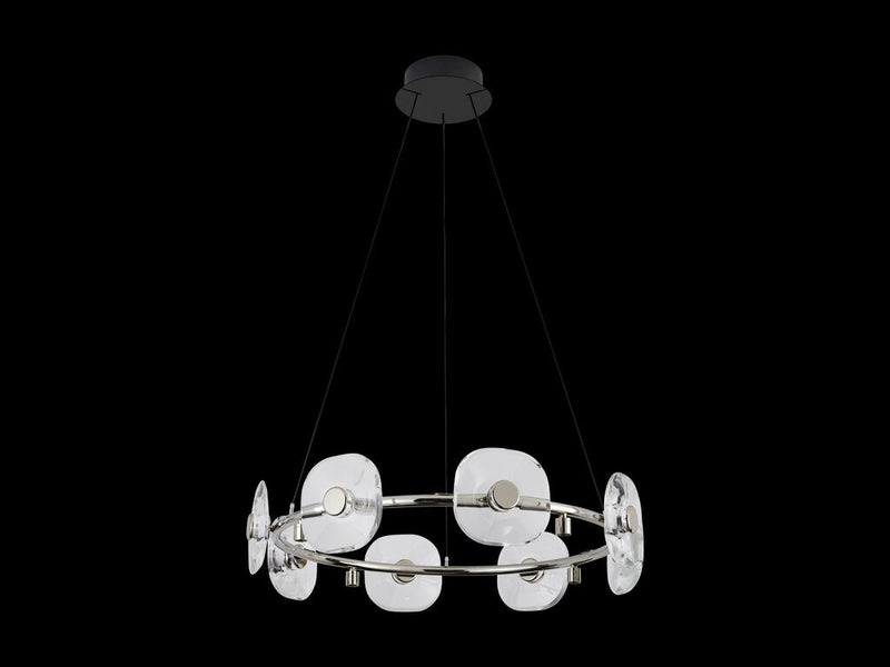 Golden 5028-8 CH LED Chandelier, Chrome