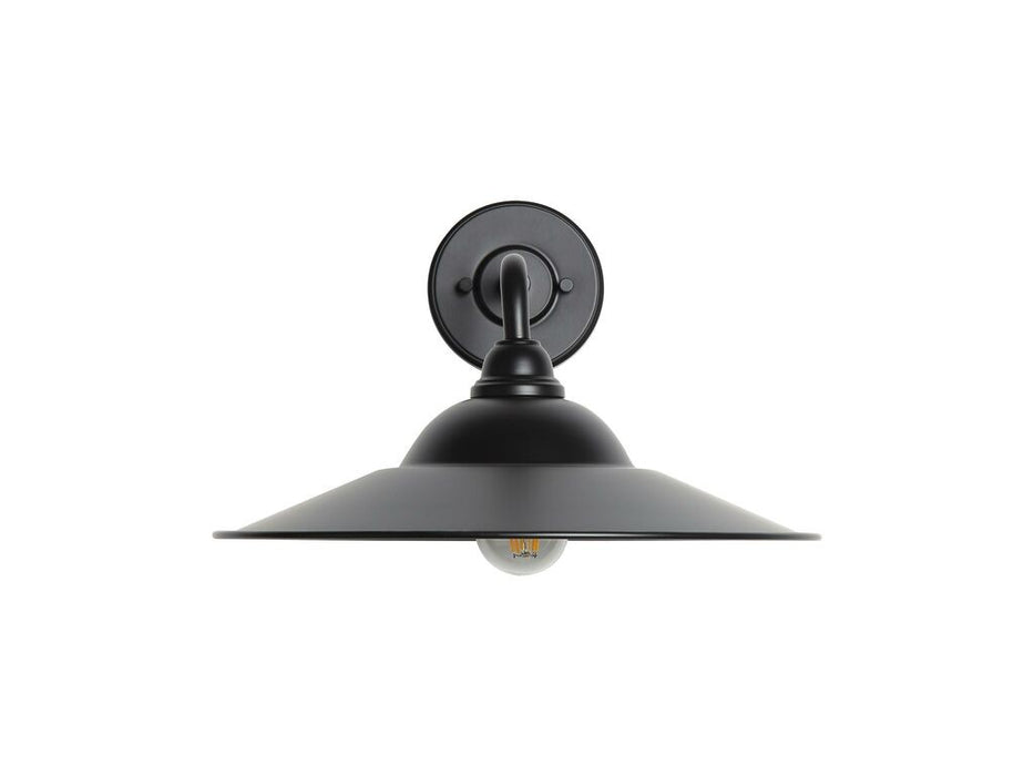 Golden 5096-OWL15 BLK-BLK One Light Wall Sconce, Matte Black