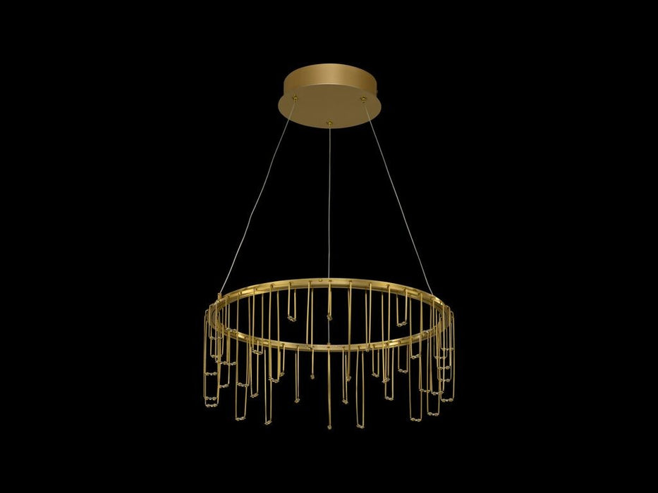 Golden 5461-18 SSG LED Chandelier, Stainless Steel Gold