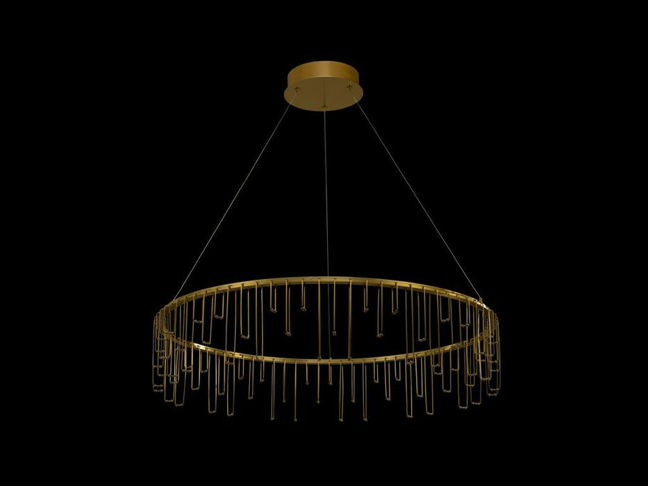 Golden 5461-32 SSG LED Chandelier, Stainless Steel Gold