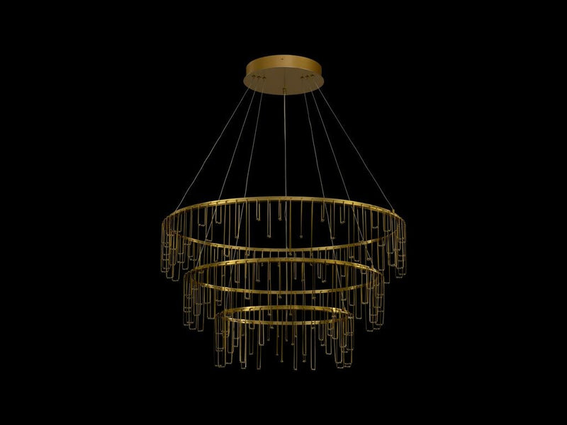 Golden 5461-32-26-18 SSG LED Chandelier, Stainless Steel Gold