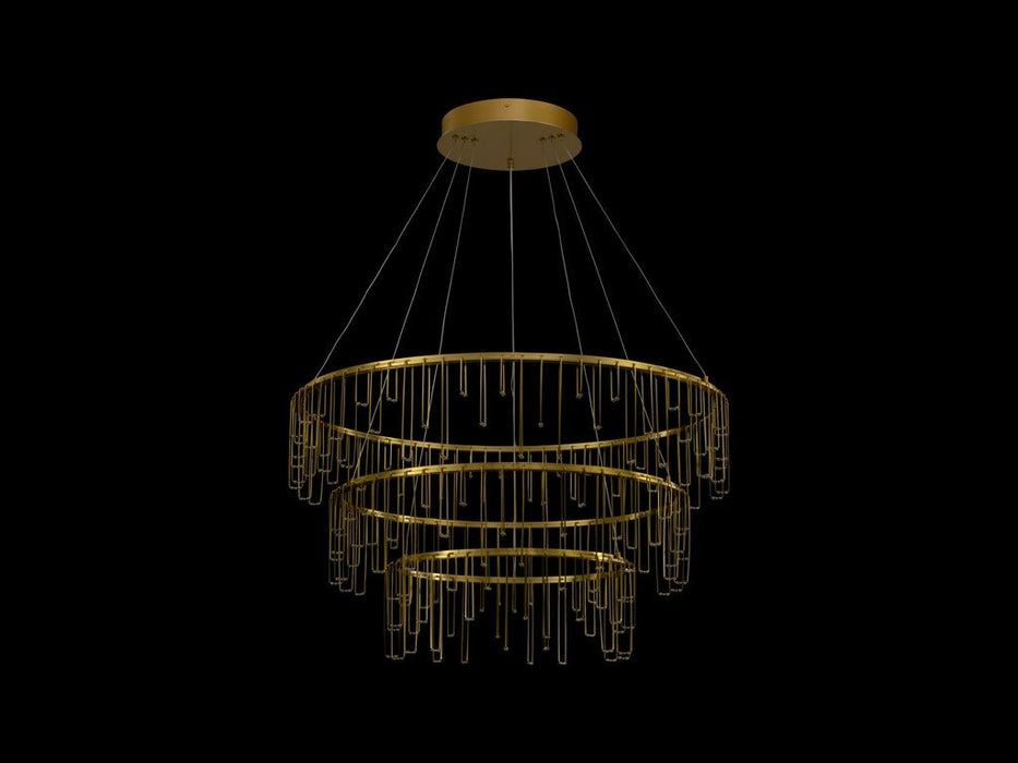 Golden 5461-32-26-18 SSG LED Chandelier, Stainless Steel Gold