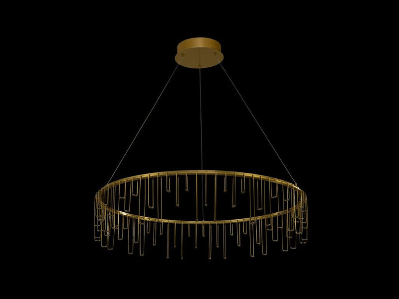 Golden 5461-39 SSG LED Chandelier, Stainless Steel Gold