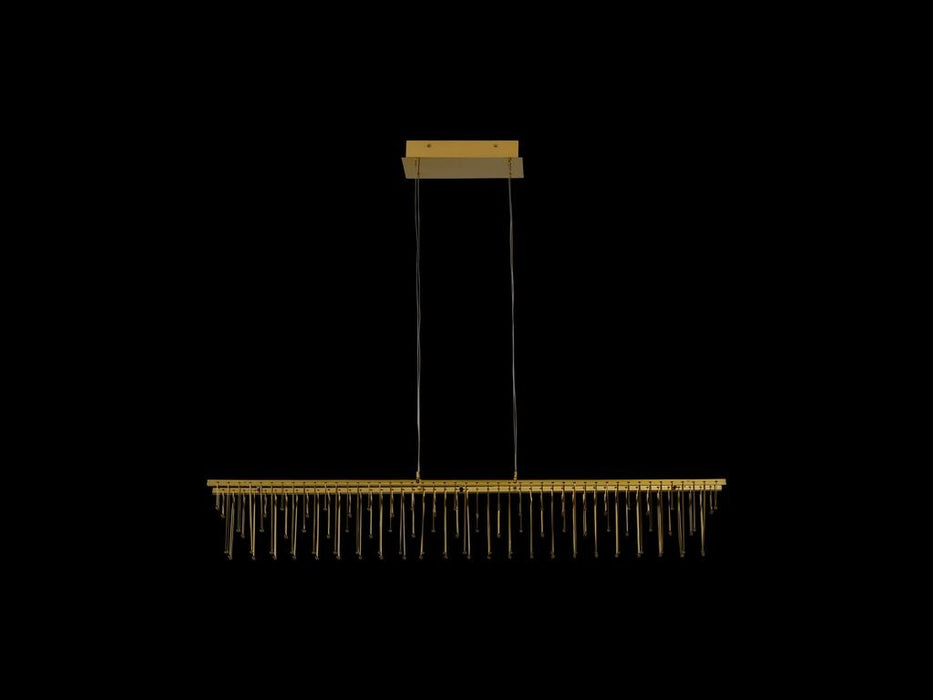 Golden 5461-LP48 SSG LED Linear Pendant, Stainless Steel Gold