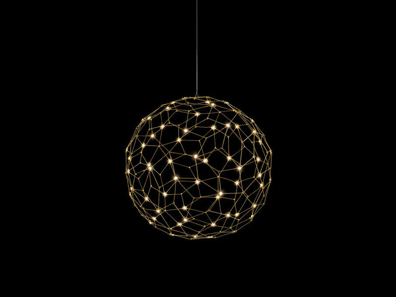 Golden 5462-16 NBS LED Pendant, Natural Brass