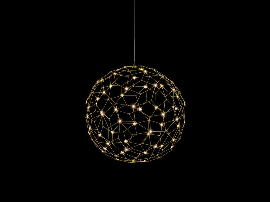 Golden 5462-16 NBS LED Pendant, Natural Brass