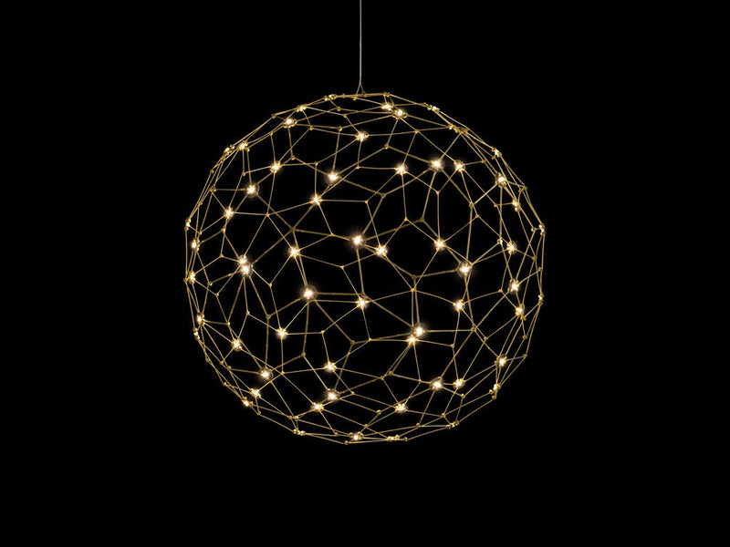 Golden 5462-24 NBS LED Pendant, Natural Brass