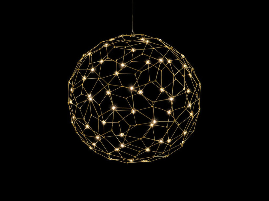Golden 5462-24 NBS LED Pendant, Natural Brass