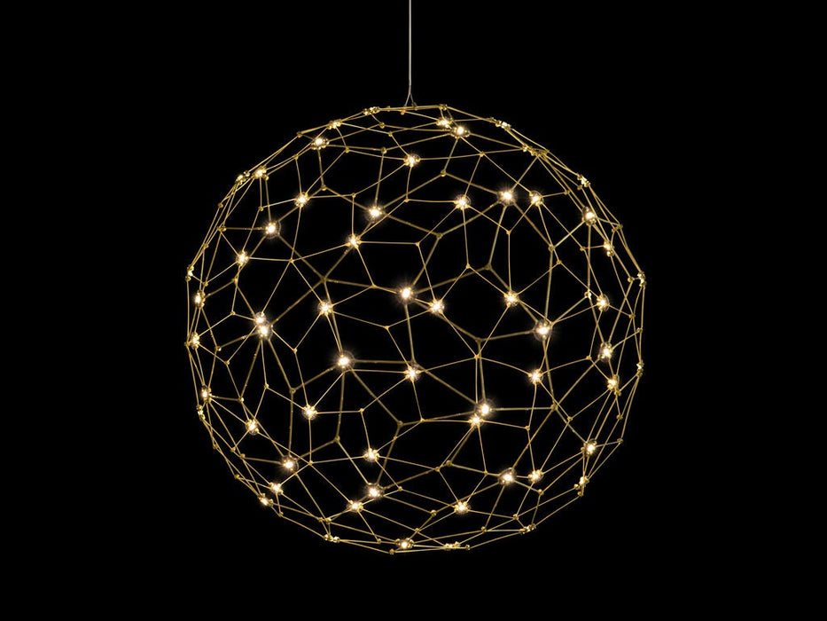 Golden 5462-32 NBS LED Pendant, Natural Brass