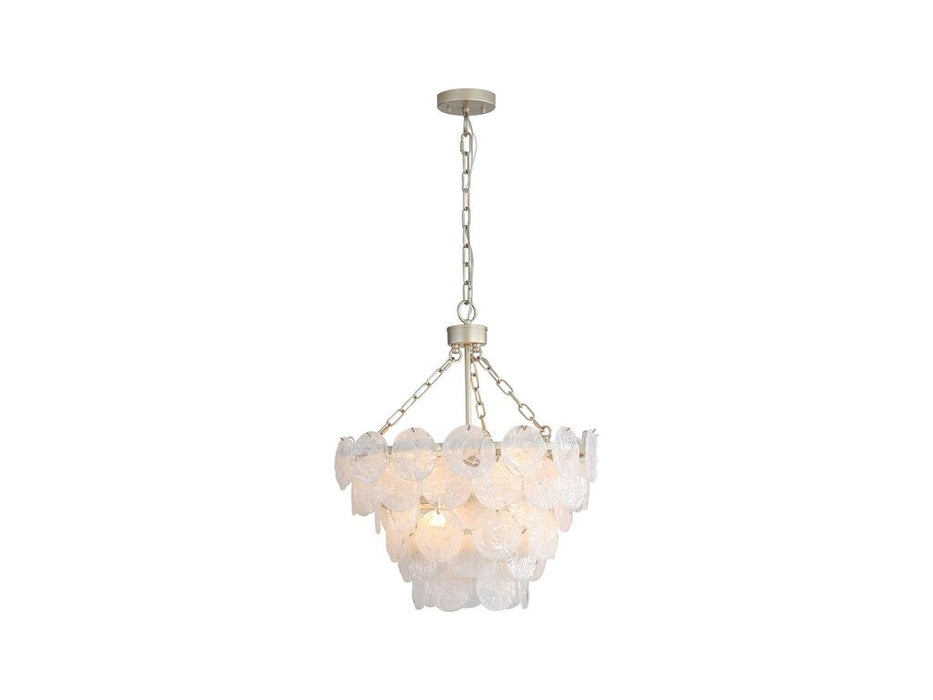 Golden 6007-20 AGS-CCG Eight Light Pendant, Aegean Silver