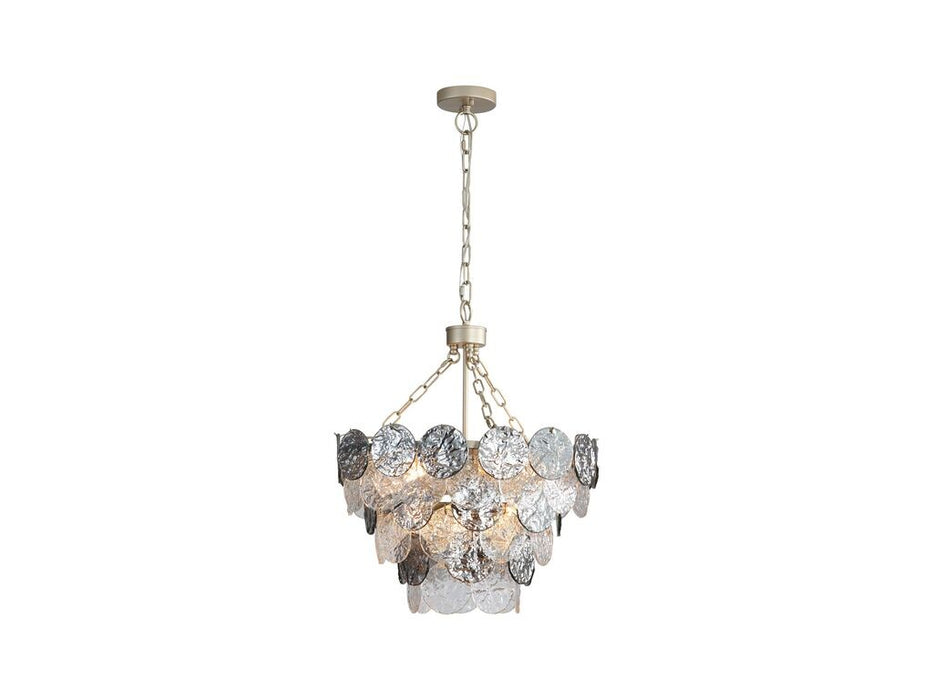 Golden 6007-20 AGS-SPG Eight Light Pendant, Aegean Silver
