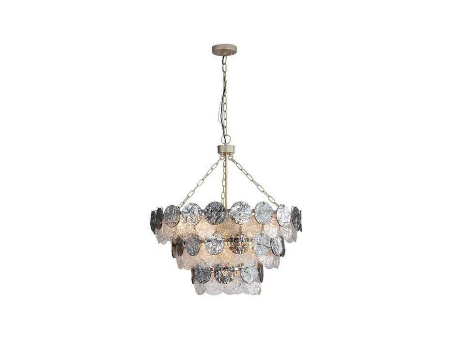 Golden 6007-27 AGS-SPG 11 Light Pendant, Aegean Silver