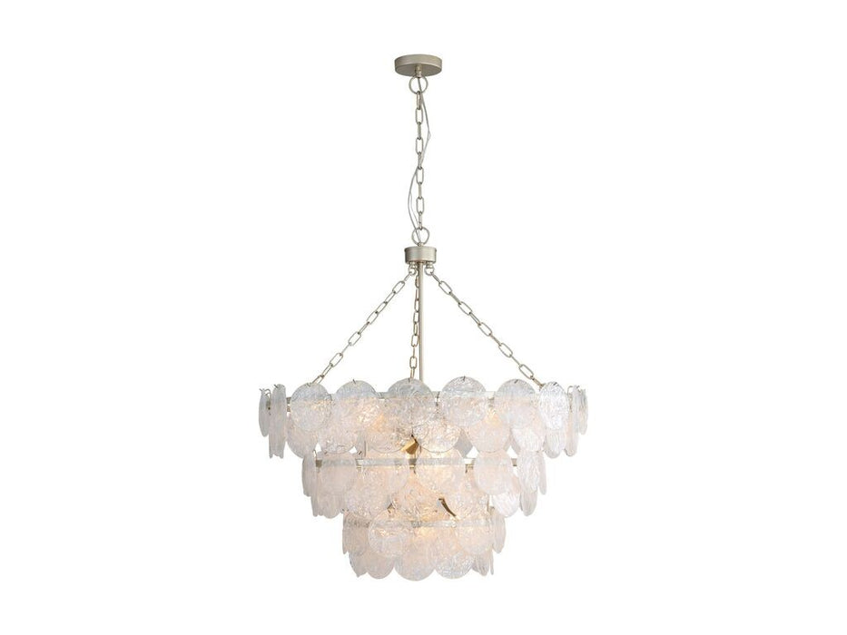 Golden 6007-32 AGS-CCG 13 Light Pendant, Aegean Silver