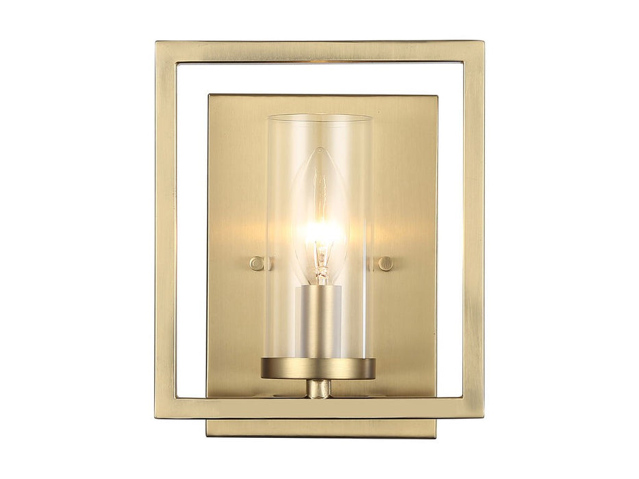 Golden 6068-1W BCB One Light Wall Sconce, Brushed Champagne Bronze