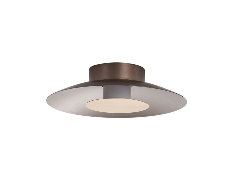 Golden 6400-FM12 CS-FRG LED Flush Mount, Coffee Silver
