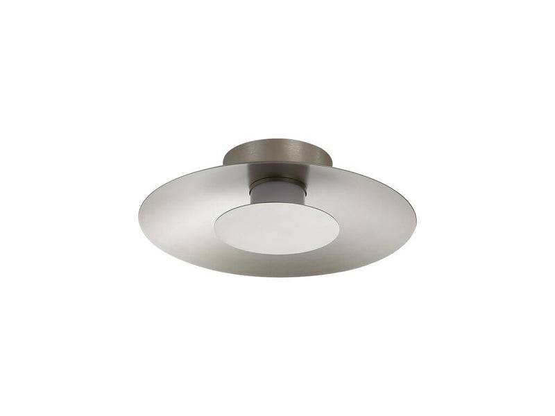 Golden 6400-FM12 SAN-SAN LED Flush Mount, Sand Nickel