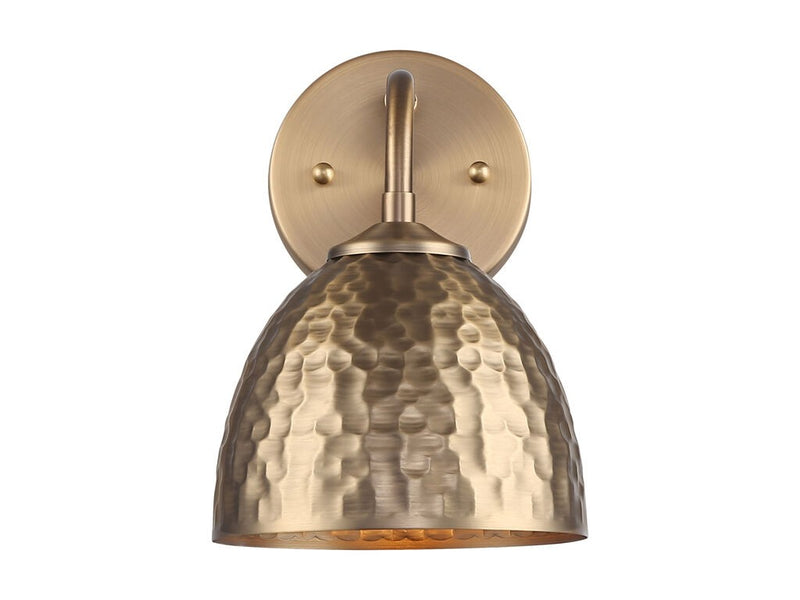 Golden 6950-1W MBS-MBS One Light Wall Sconce, Modern Brass