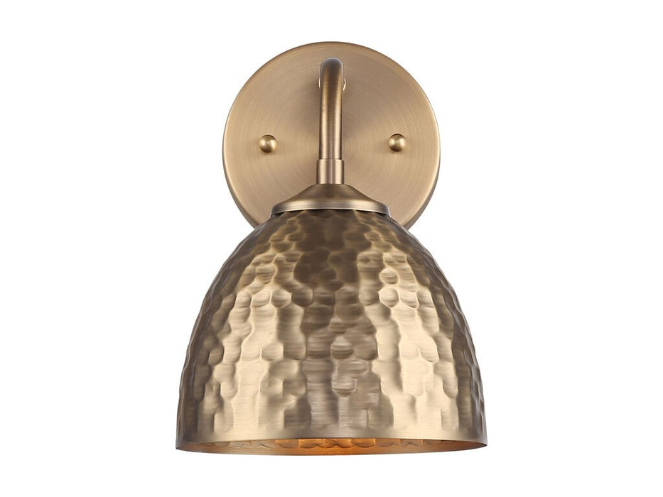 Golden 6950-1W MBS-MBS One Light Wall Sconce, Modern Brass