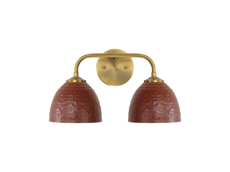 Golden 6950-BA2 MBS-RC Two Light Vanity, Modern Brass