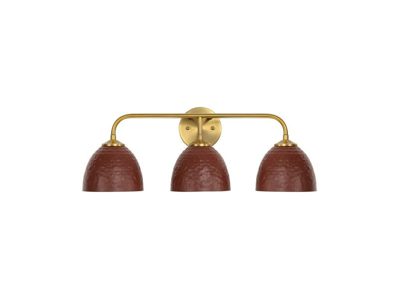 Golden 6950-BA3 MBS-RC Three Light Vanity, Modern Brass
