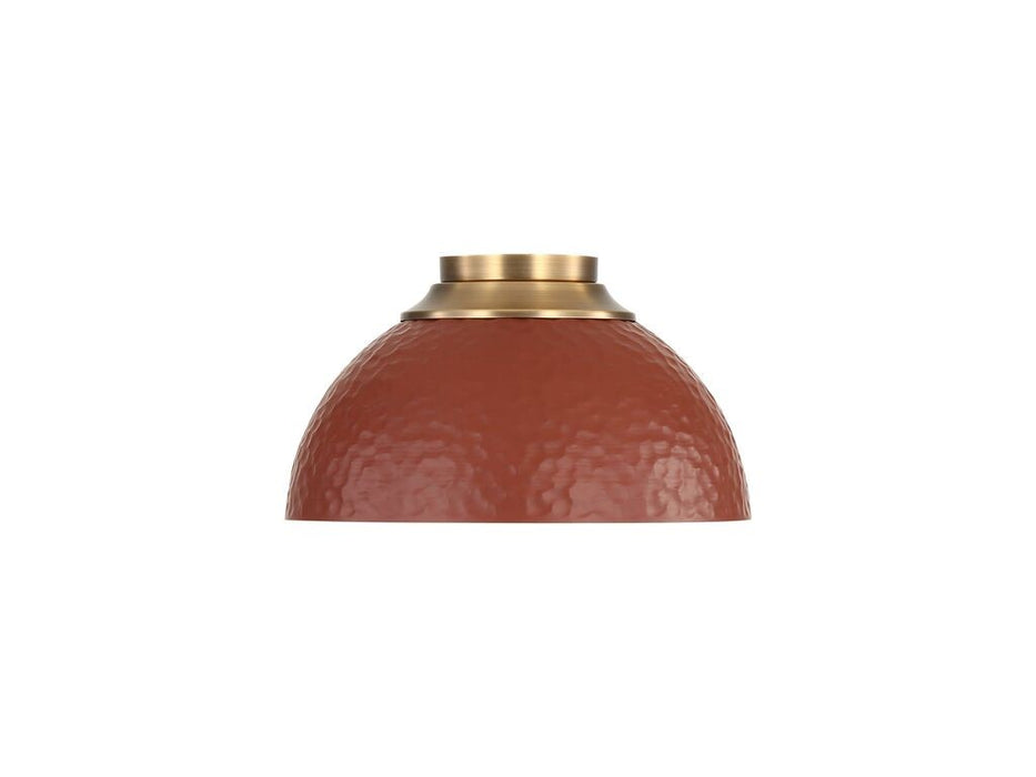 Golden 6950-FM MBS-RC Three Light Flush Mount, Modern Brass