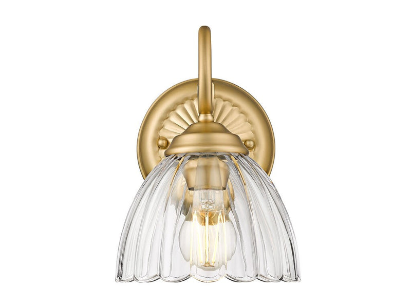 Golden 6952-1W BCB-CLR One Light Wall Sconce, Brushed Champagne Bronze