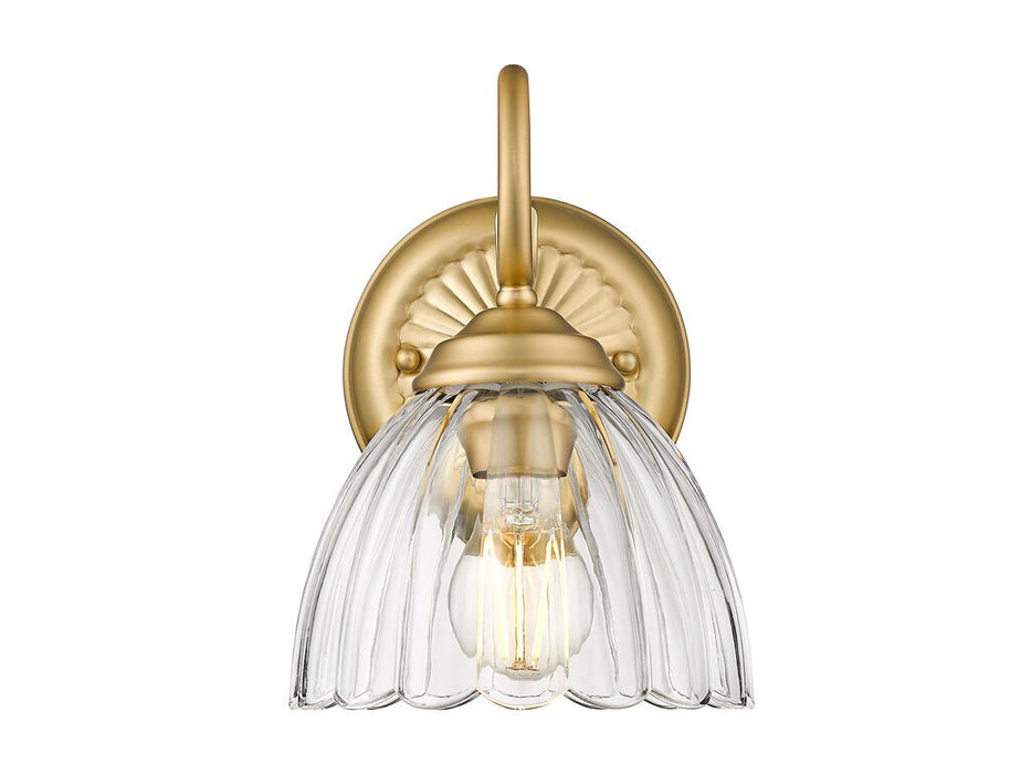 Golden 6952-1W BCB-CLR One Light Wall Sconce, Brushed Champagne Bronze