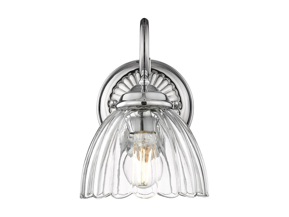 Golden 6952-1W CH-CLR One Light Wall Sconce, Chrome