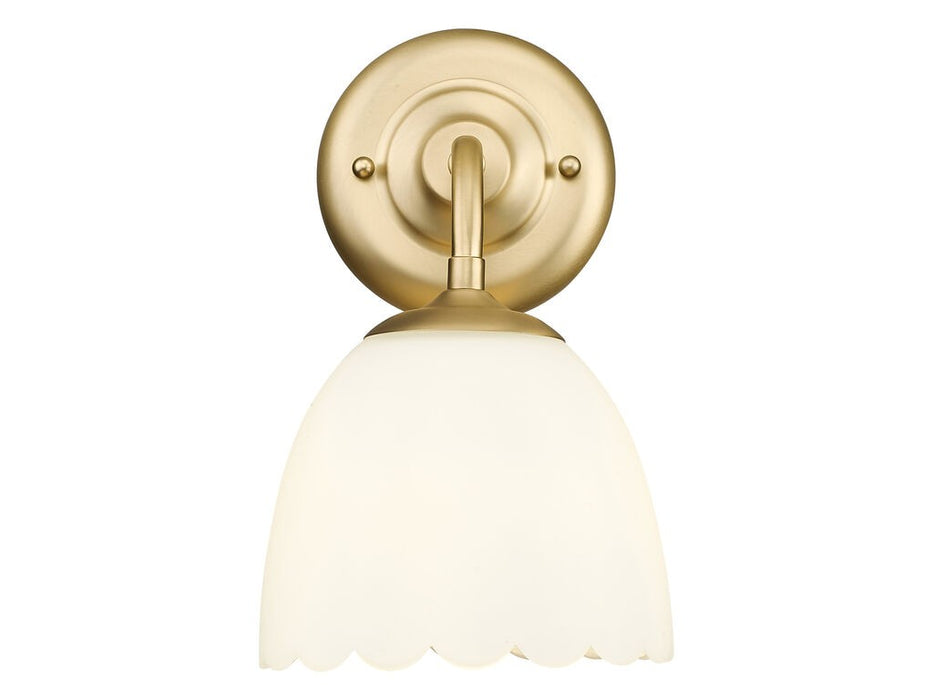 Golden 6954-1W BCB-OP One Light Wall Sconce, Brushed Champagne Bronze