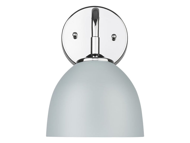 Golden 6956-1W CH-MGY One Light Wall Sconce, Chrome