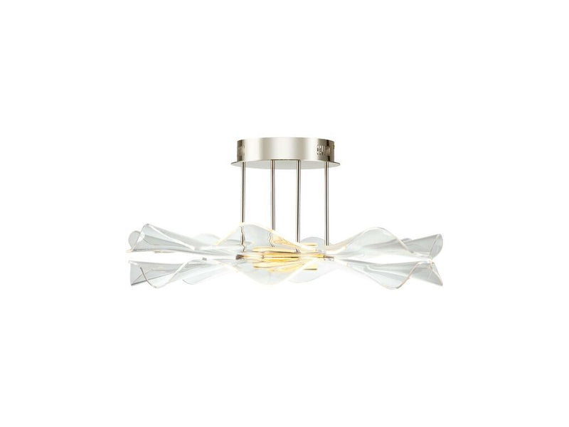 Golden 8046-SF LG LED Semi-Flush Mount, Light Gold