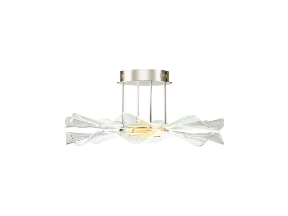 Golden 8046-SF LG LED Semi-Flush Mount, Light Gold