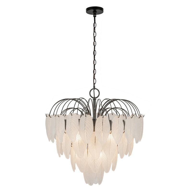 Artcraft AC11781BK Ten Light Chandelier, Black