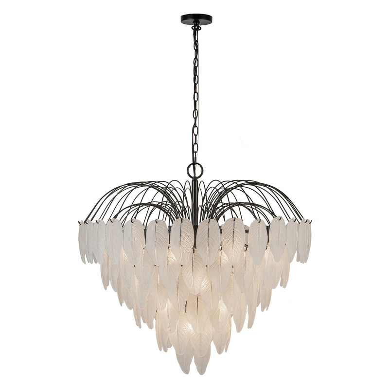 Artcraft AC11783BK 24 Light Chandelier, Black