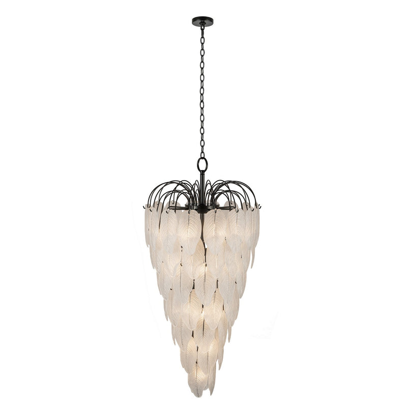 Artcraft AC11784BK 23 Light Chandelier, Black