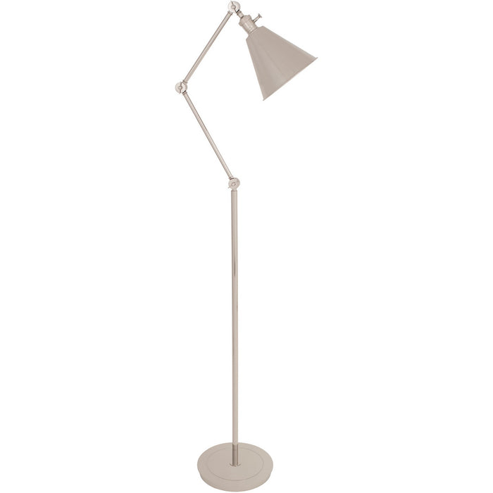 Robert Abbey S2422 One Light Floor Lamp, Polished Nickel