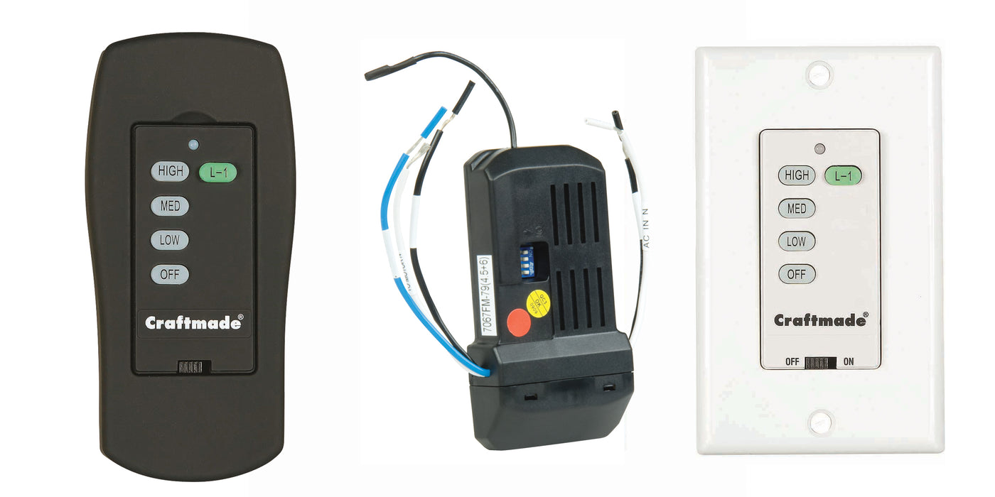 Craftmade UCIPB-2000-2 Receiver with Hand Set or Wall Control