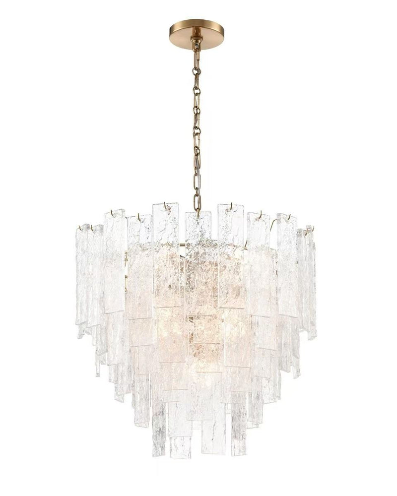 Terracotta Designs H21122S-8BR Eight Light Chandelier, Polished Nickel