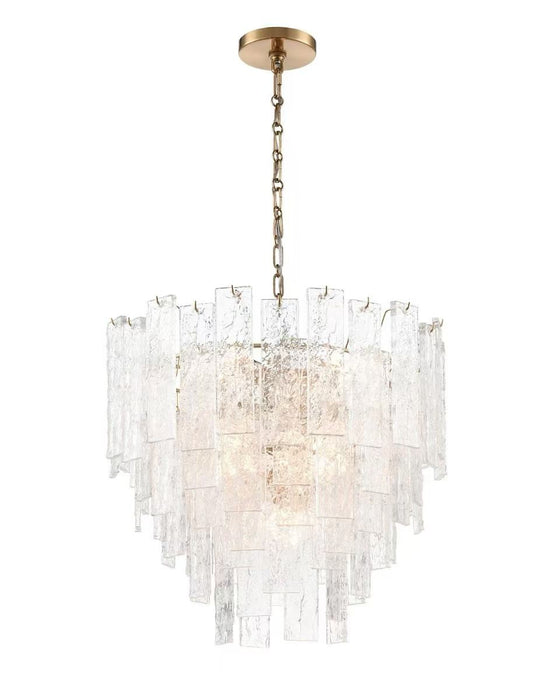 Terracotta Designs H21122S-8BR Eight Light Chandelier, Polished Nickel