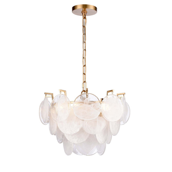 Terracotta Designs H21123-5BR Five Light Chandelier, Warm Brass