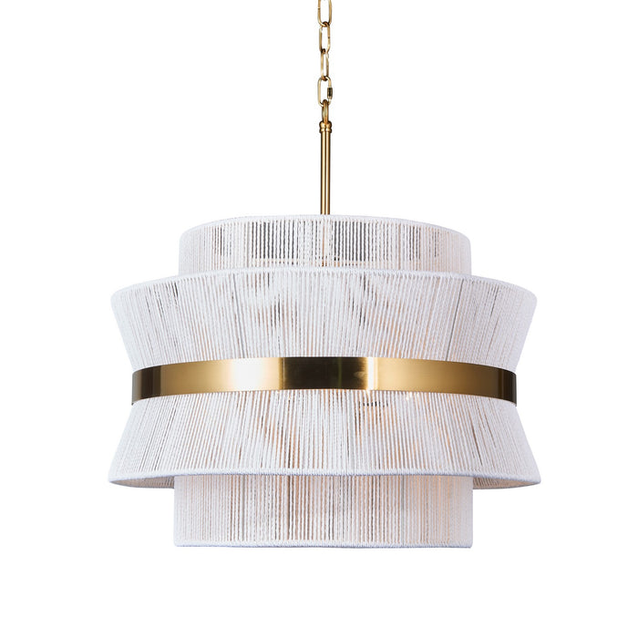 Terracotta Designs H25102-6W Six Light Chandelier, White